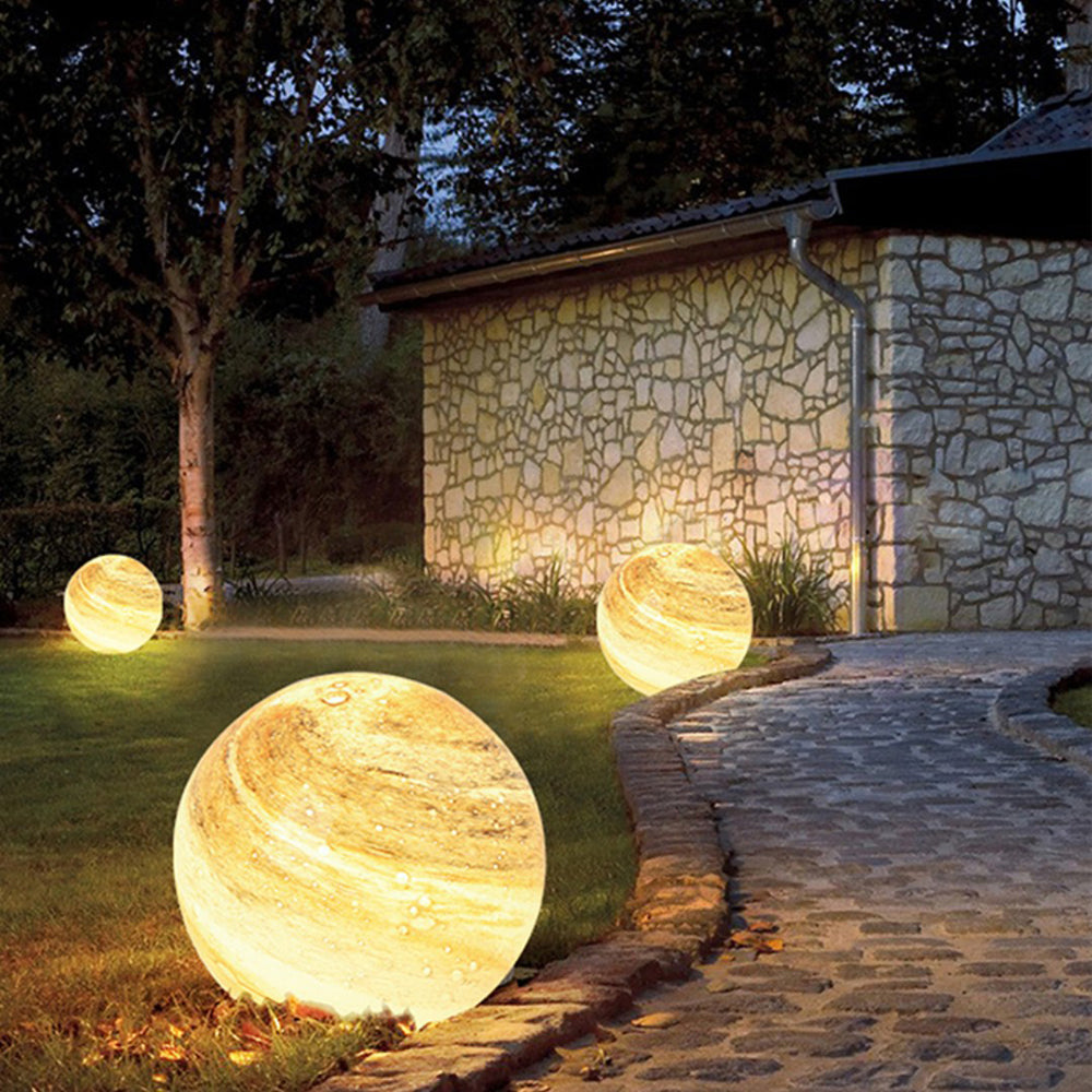 Globe Solar Outdoor Lights with Planet Design