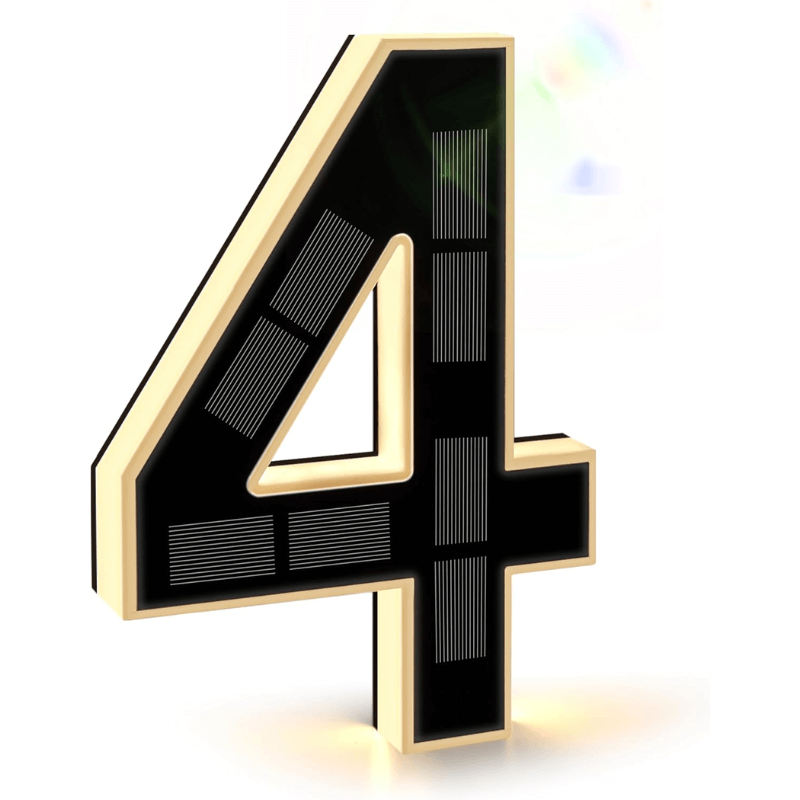 Solar House Number Light for Clear Visibility and Modern Entryways