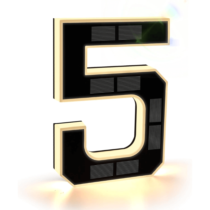 Solar House Number Light for Clear Visibility and Modern Entryways