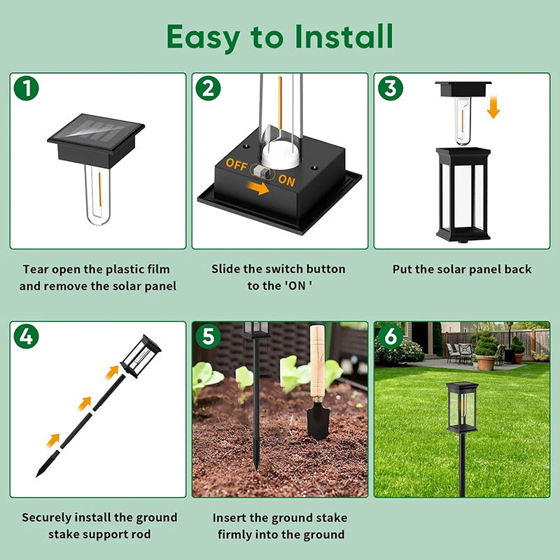 Solar Pathway Light for Elegant Outdoor Illumination and Ambience