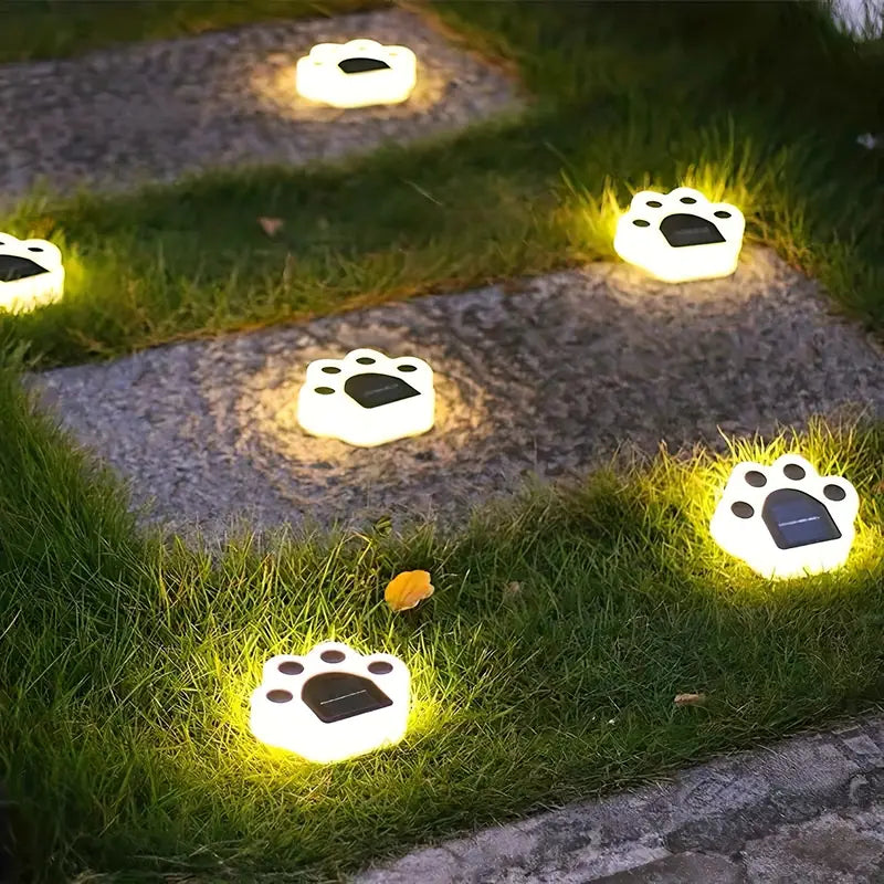 Solar Paw Garden Spotlights