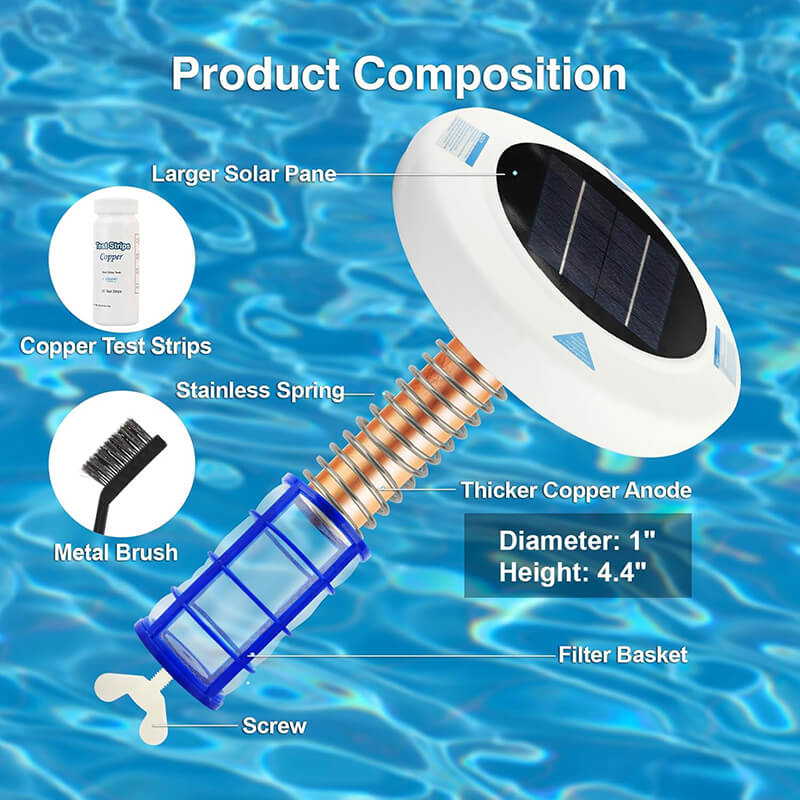 Solar Pool Ionizer for Clear Water and Eco-Friendly Pool Care
