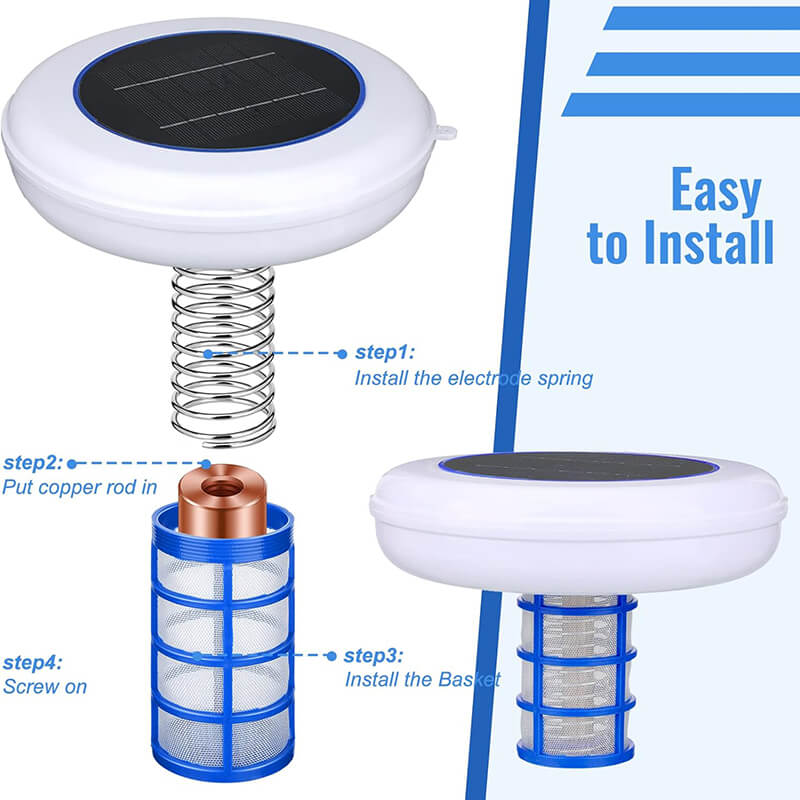 Solar Pool Ionizer for Clear Water and Eco-Friendly Pool Care