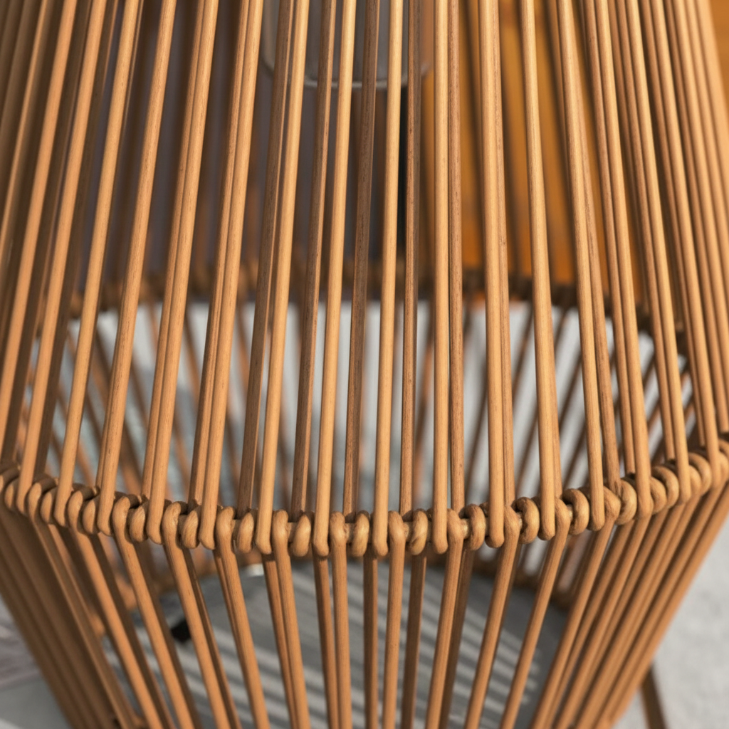 Solar Rattan Outdoor Lantern