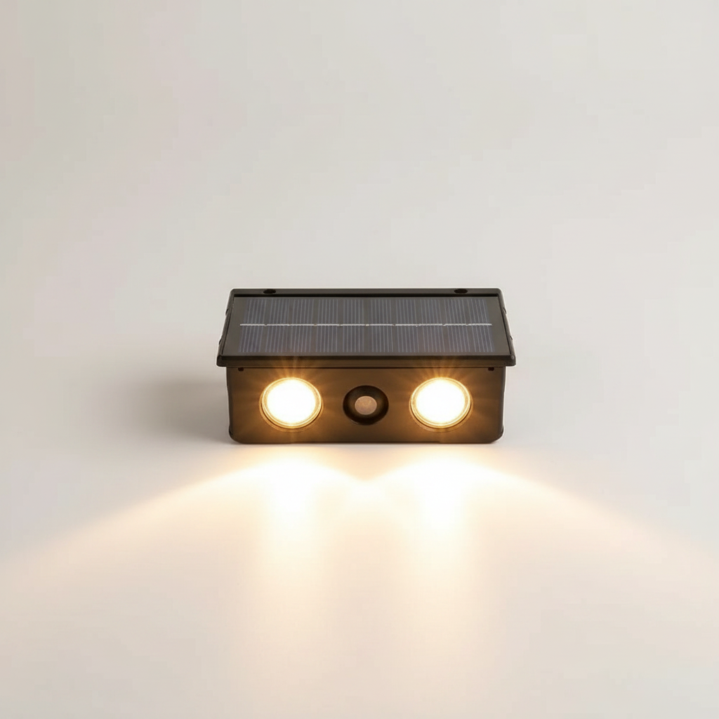 Solar Wall Light for Stylish Outdoor Illumination and Energy Savings
