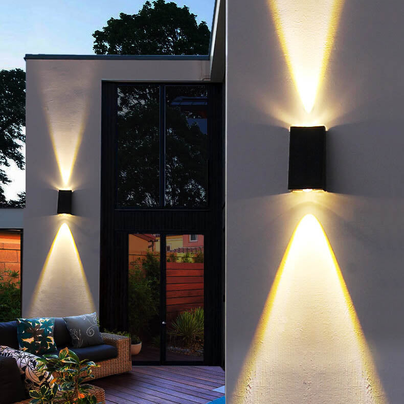 Solar Wall Light with Up Down LED Glow