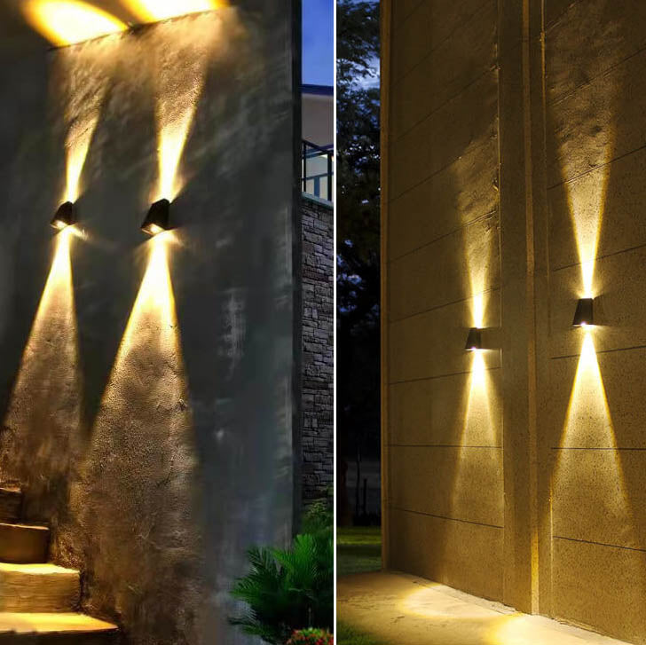 Solar Wall Light with Up Down LED Glow