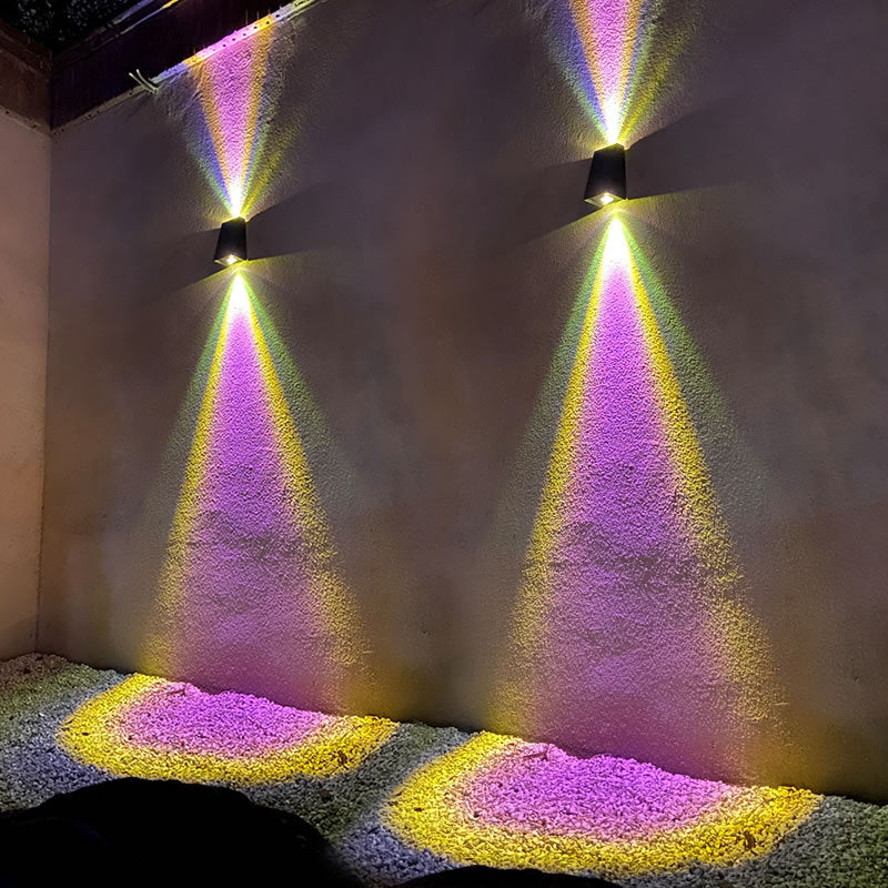 Solar Wall Light with Up Down LED Glow