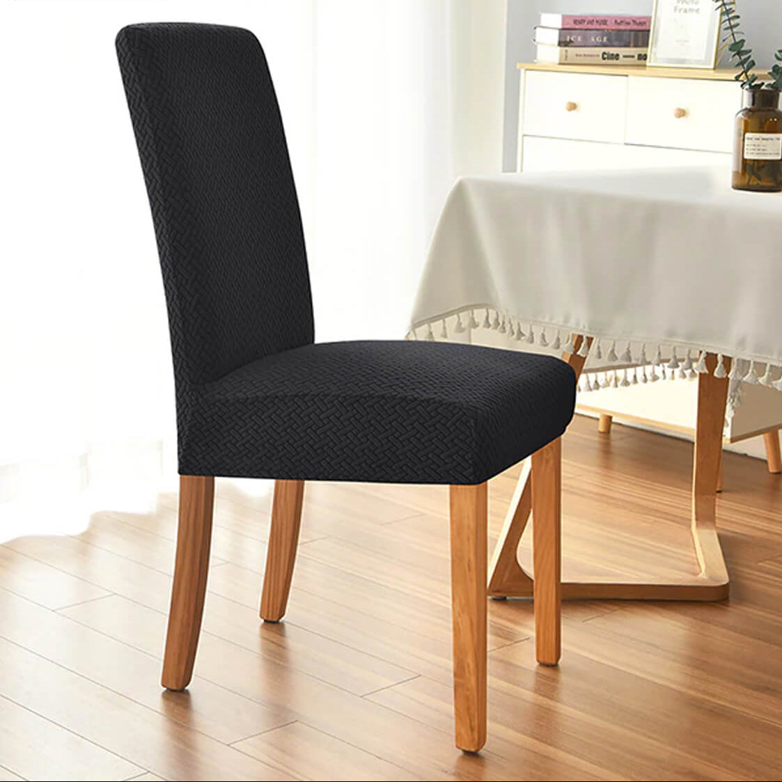 Stretch Chair Covers for Elegant Dining and Everyday Protection