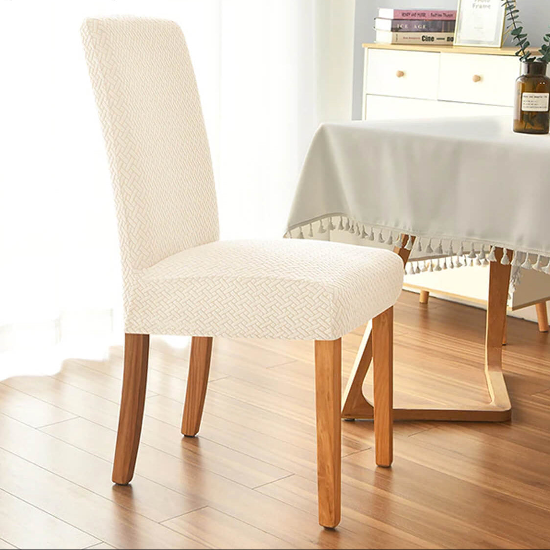 Stretch Chair Covers for Elegant Dining and Everyday Protection