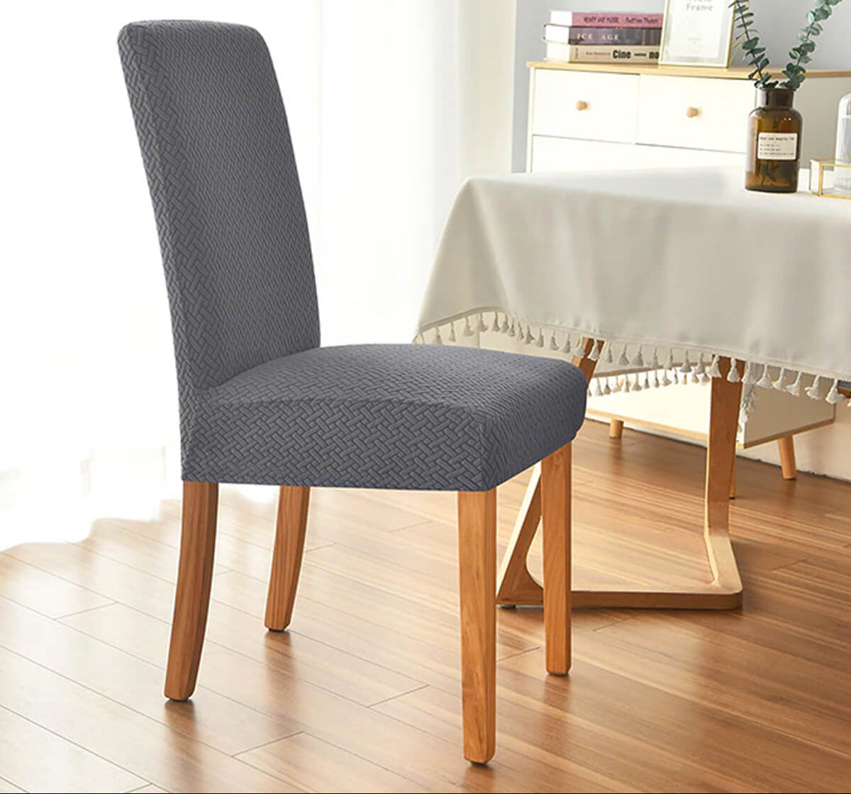 Stretch Chair Covers for Elegant Dining and Everyday Protection