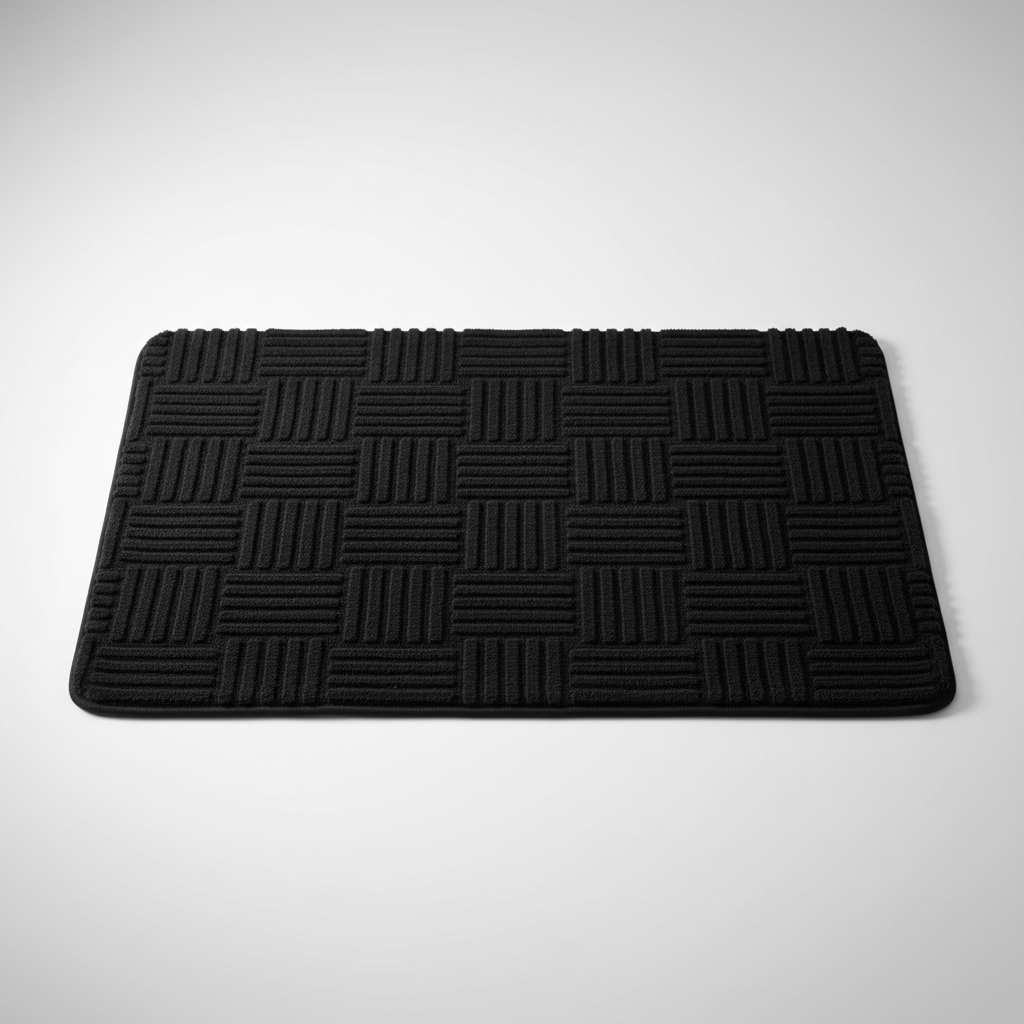 Striped Shower Mats with Thick Absorbent Design