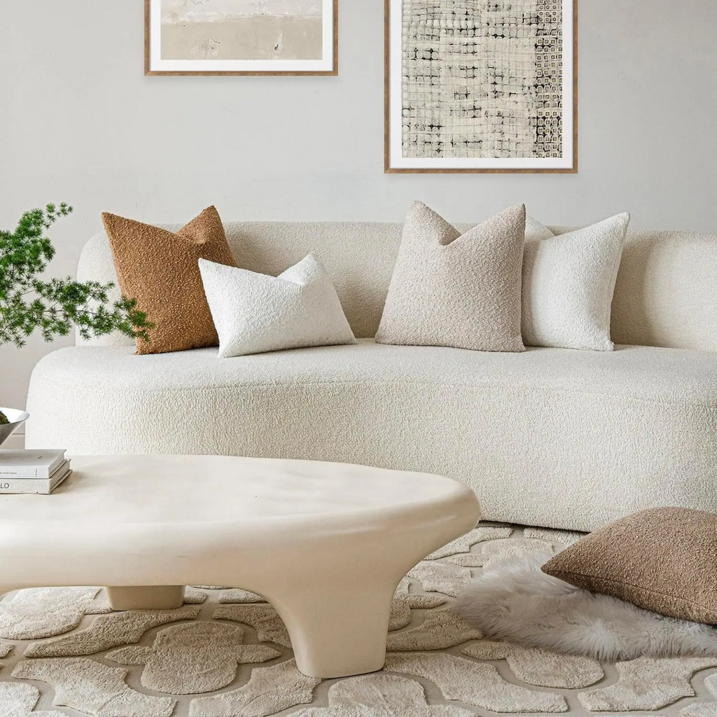 Textured Bouclé Cushion Cover for Elegant Home Styling