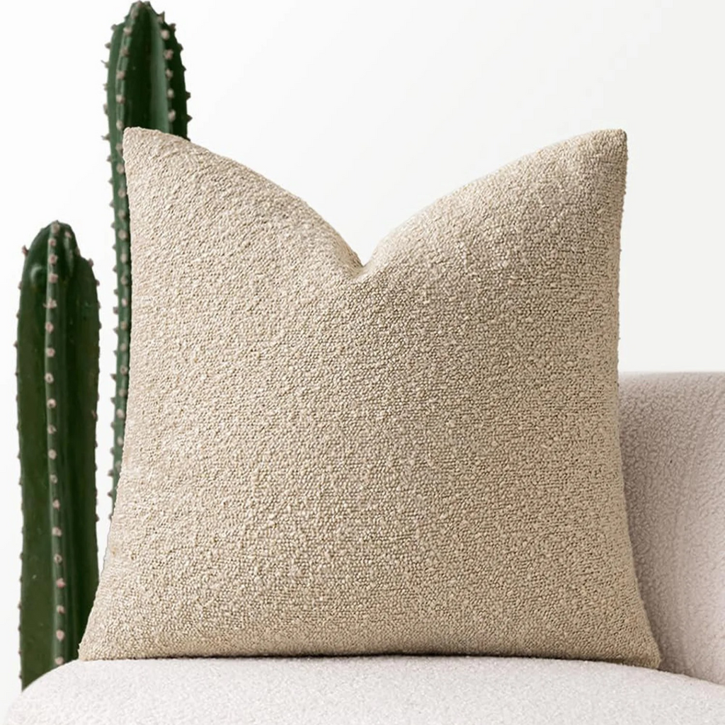 Textured Bouclé Cushion Cover for Elegant Home Styling