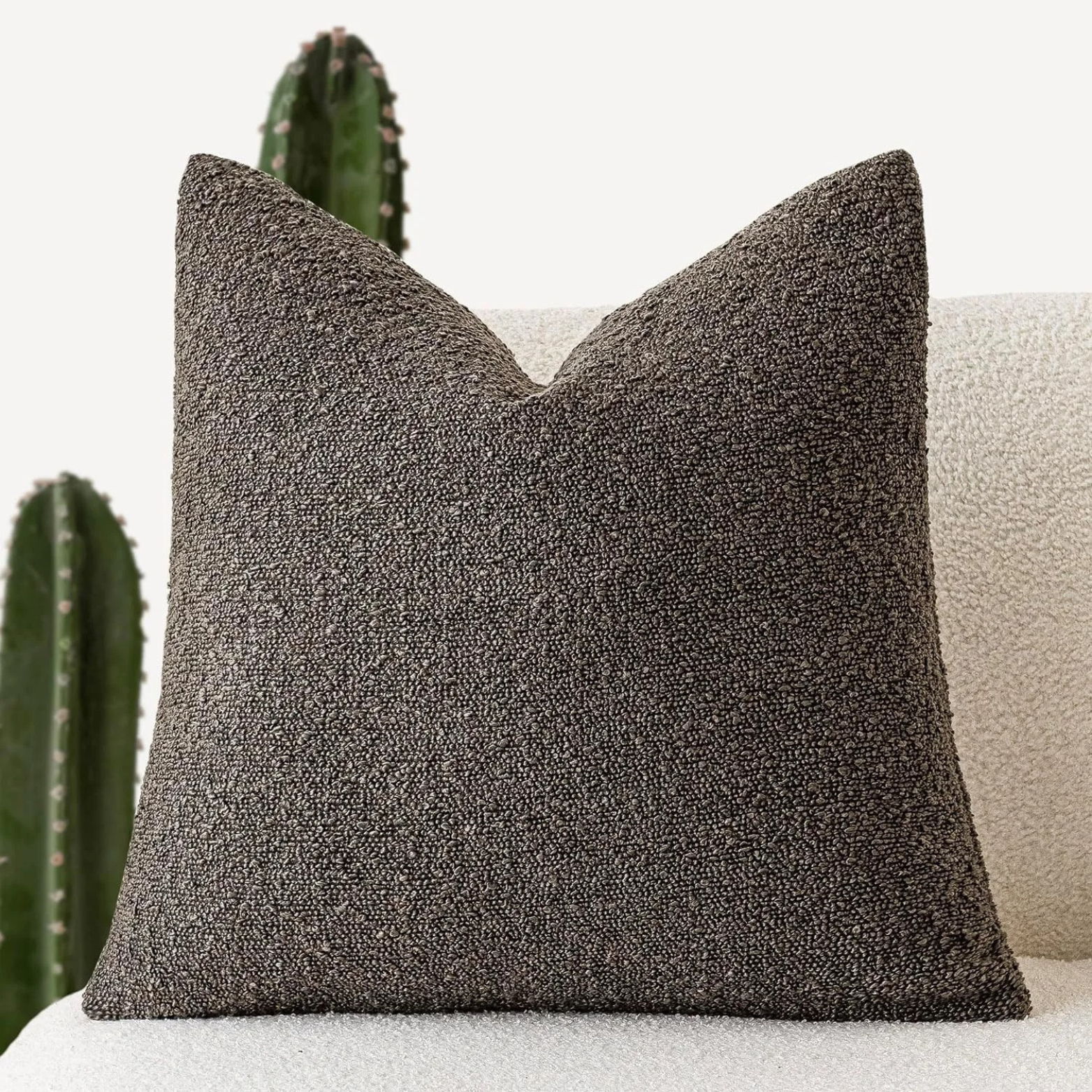 Textured Bouclé Cushion Cover for Elegant Home Styling