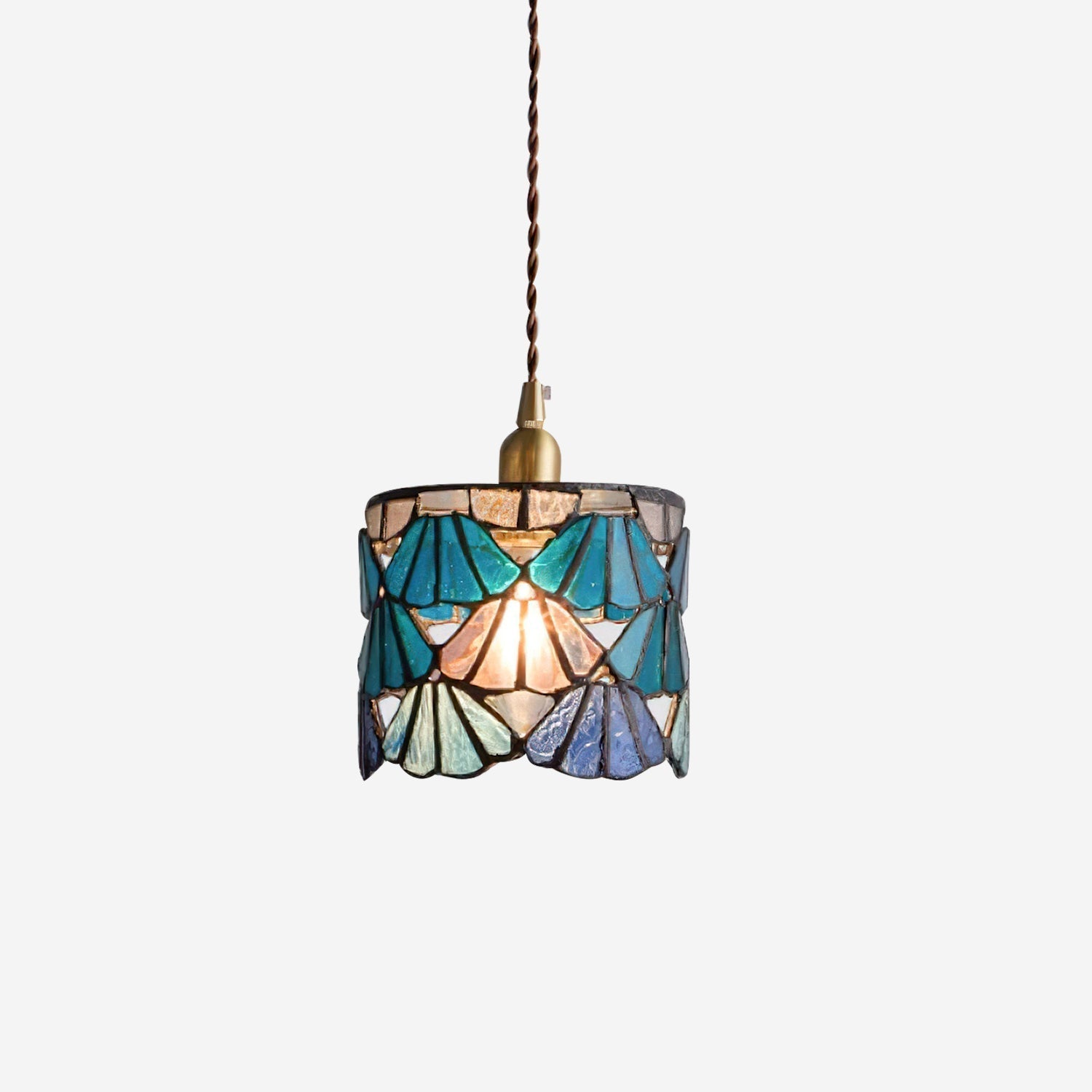 Tiffany Stained Glass Pendant Lantern