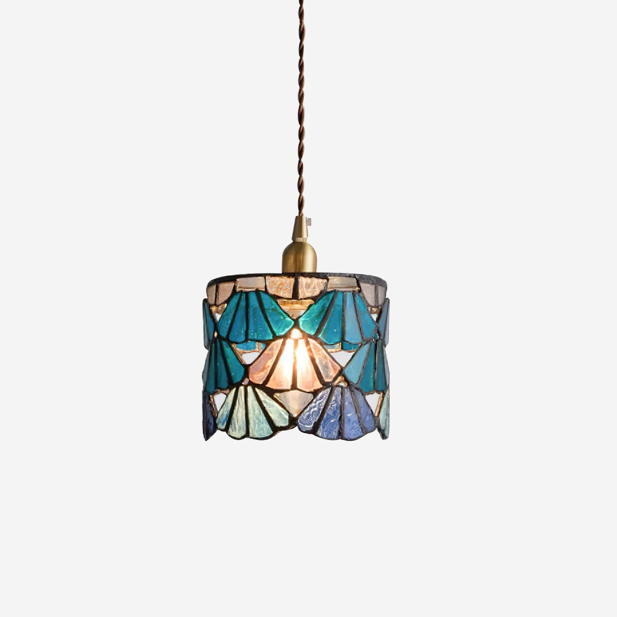 Tiffany Stained Glass Pendant Lantern