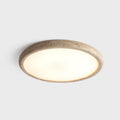 Travertine Flush Ceiling Light with LED Panel