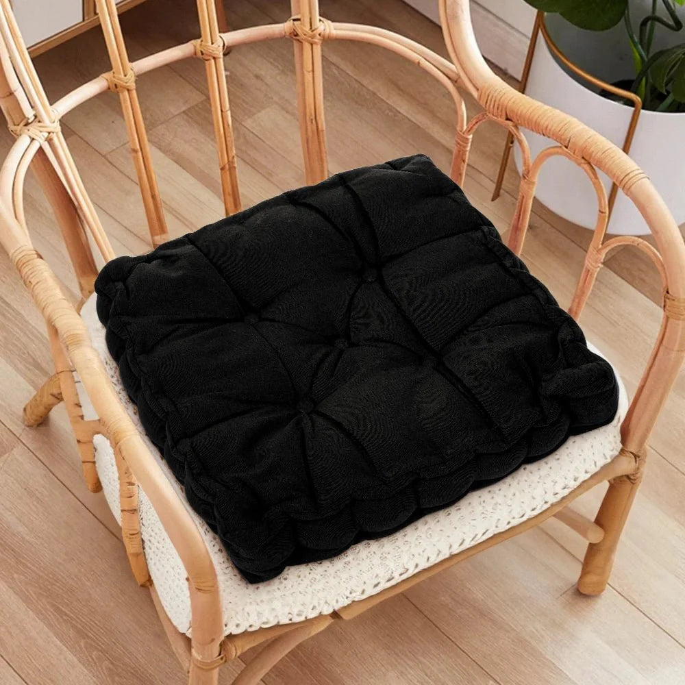Tufted Square Seat Cushion with Carry Handle