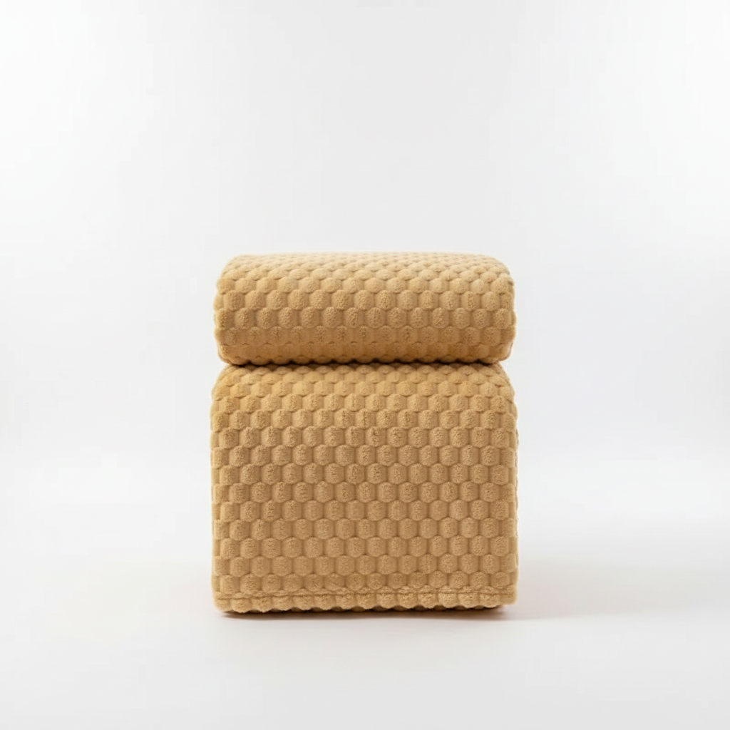 Velvet Blanket with Soft Textured Plush Design