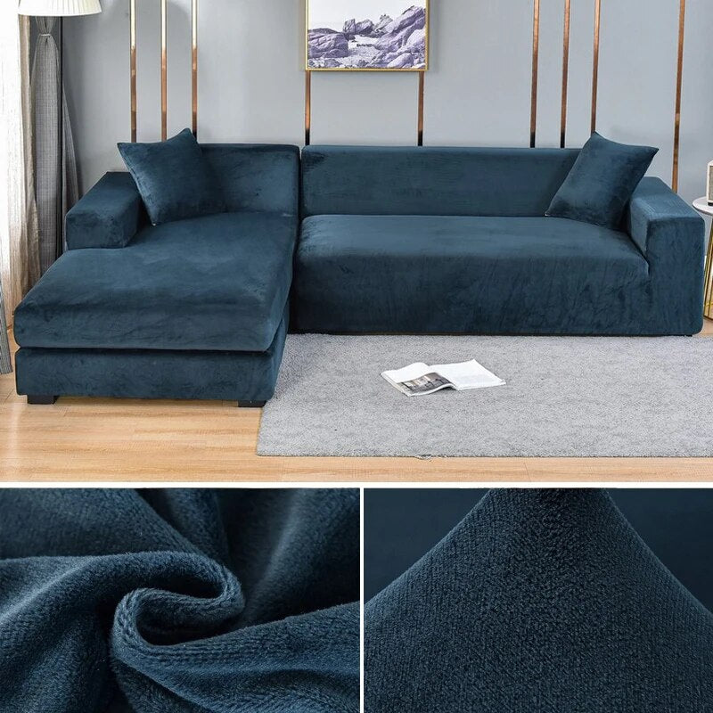 Velvet Sofa Cover for Elegant Protection and Modern Living