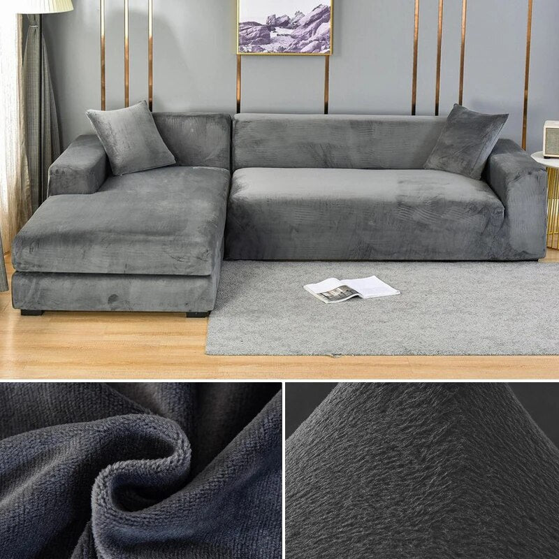 Velvet Sofa Cover for Elegant Protection and Modern Living