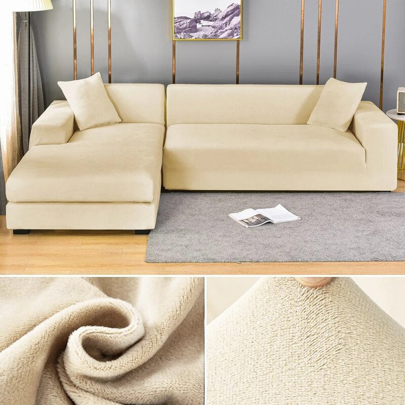Velvet Sofa Cover for Elegant Protection and Modern Living