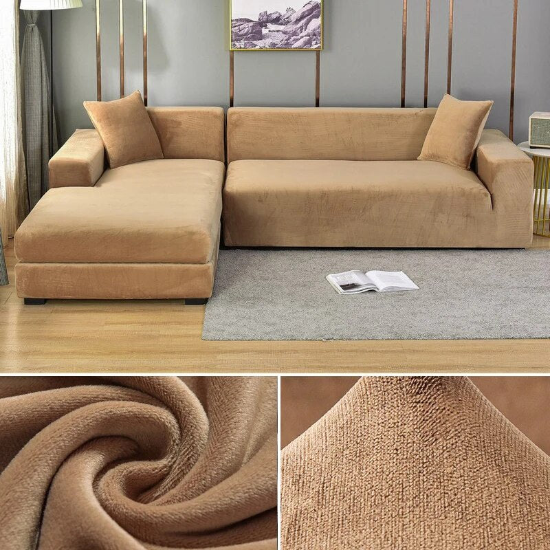 Velvet Sofa Cover for Elegant Protection and Modern Living