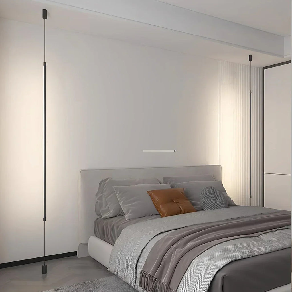 Vertical Line Floor-to-Ceiling LED Lamp