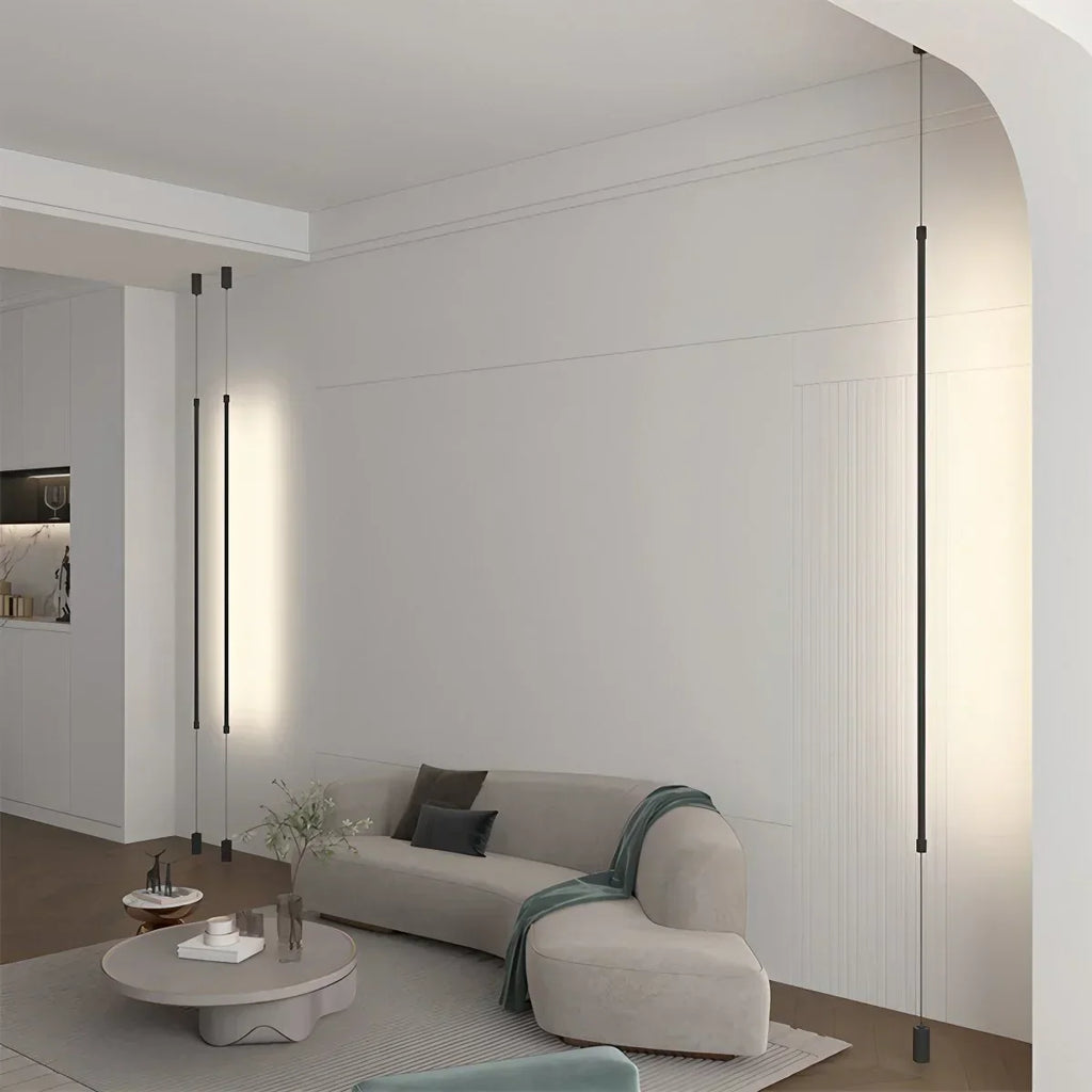 Vertical Line Floor-to-Ceiling LED Lamp
