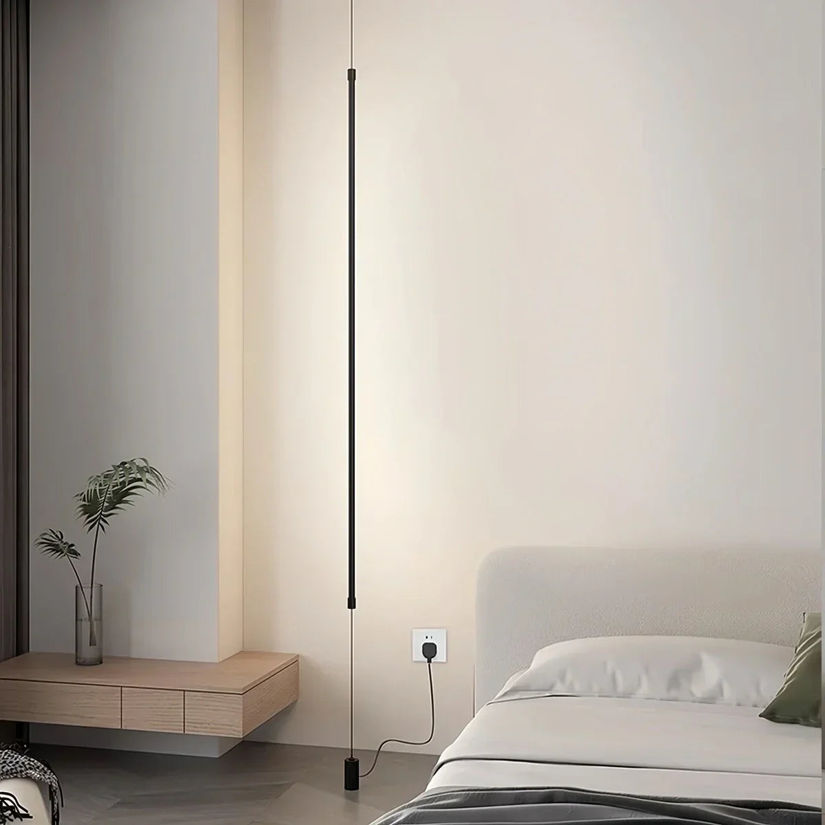 Vertical Line Floor-to-Ceiling LED Lamp