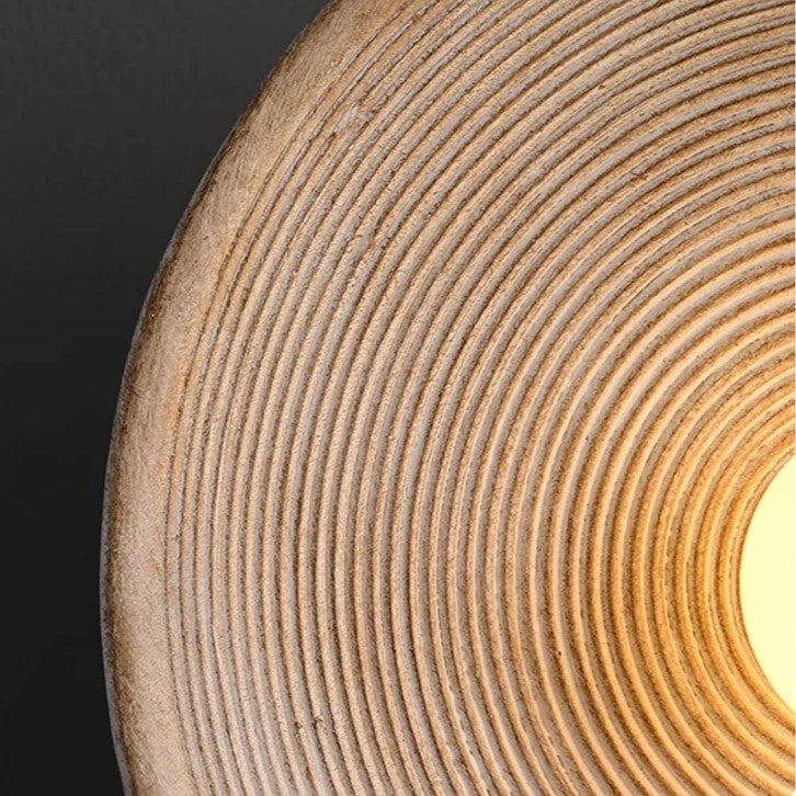 Vintage Concentric Disc Wall Sconce with Retro Sculptural Design