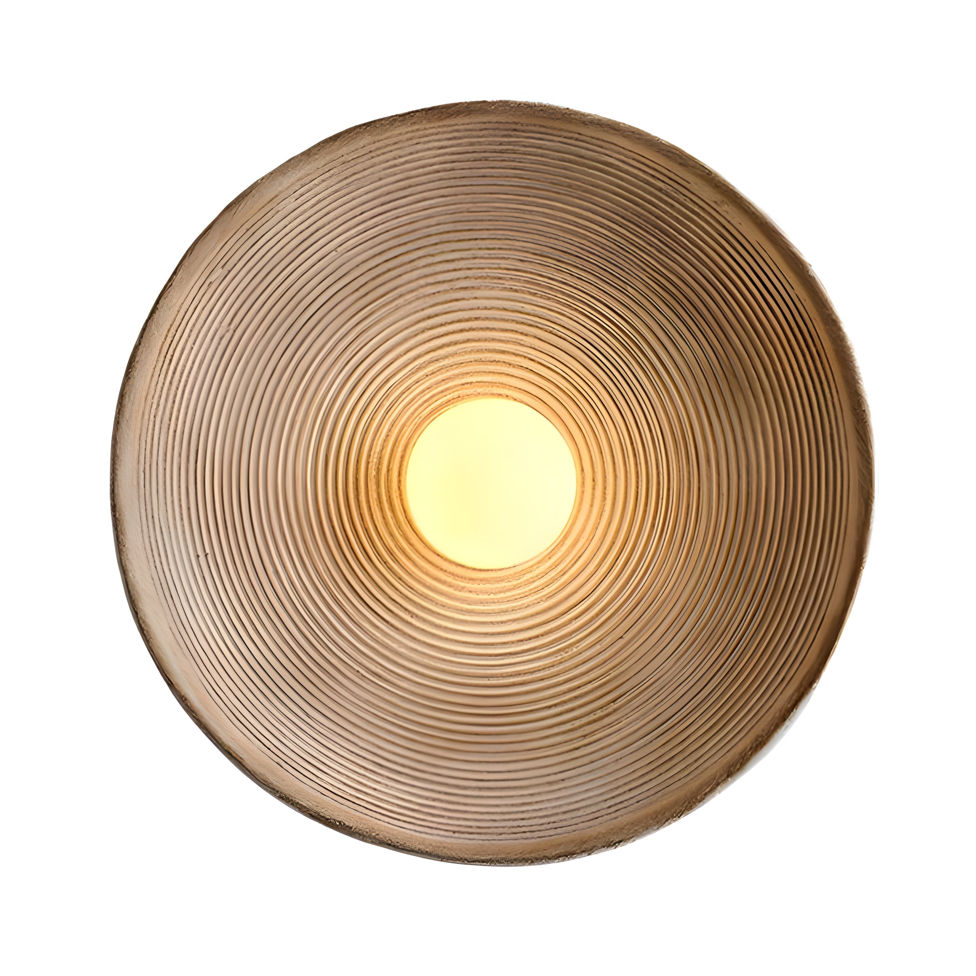 Vintage Concentric Disc Wall Sconce with Retro Sculptural Design