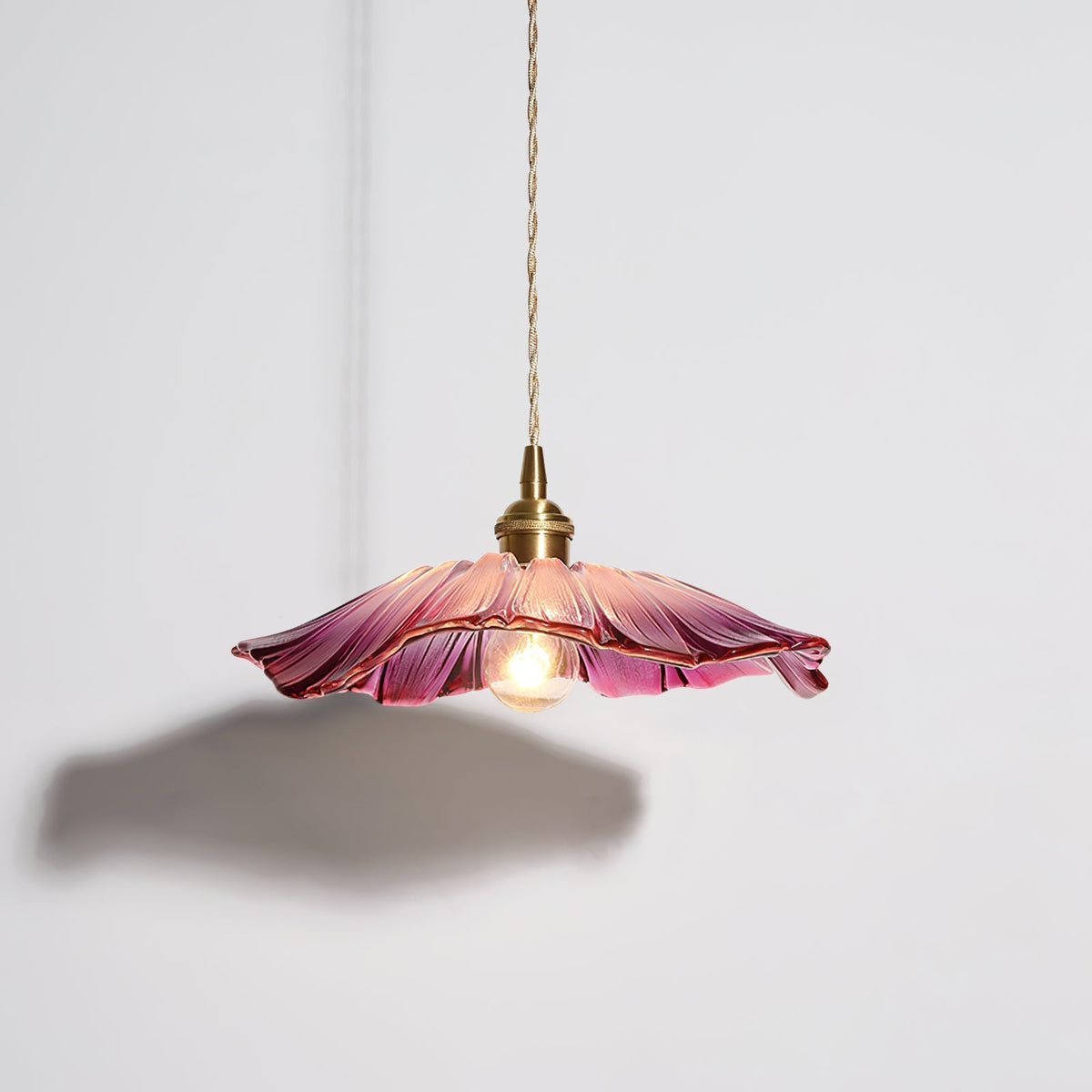 Vintage Glass Flower Flush Mount Ceiling Light