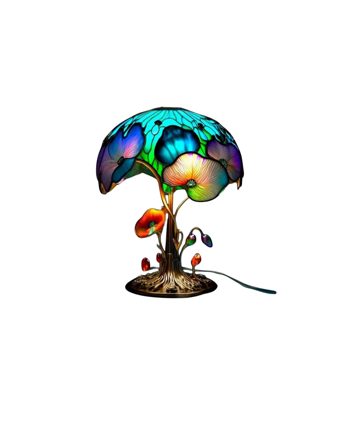 Vintage Mushroom Table Lamp with Whimsical Retro Design