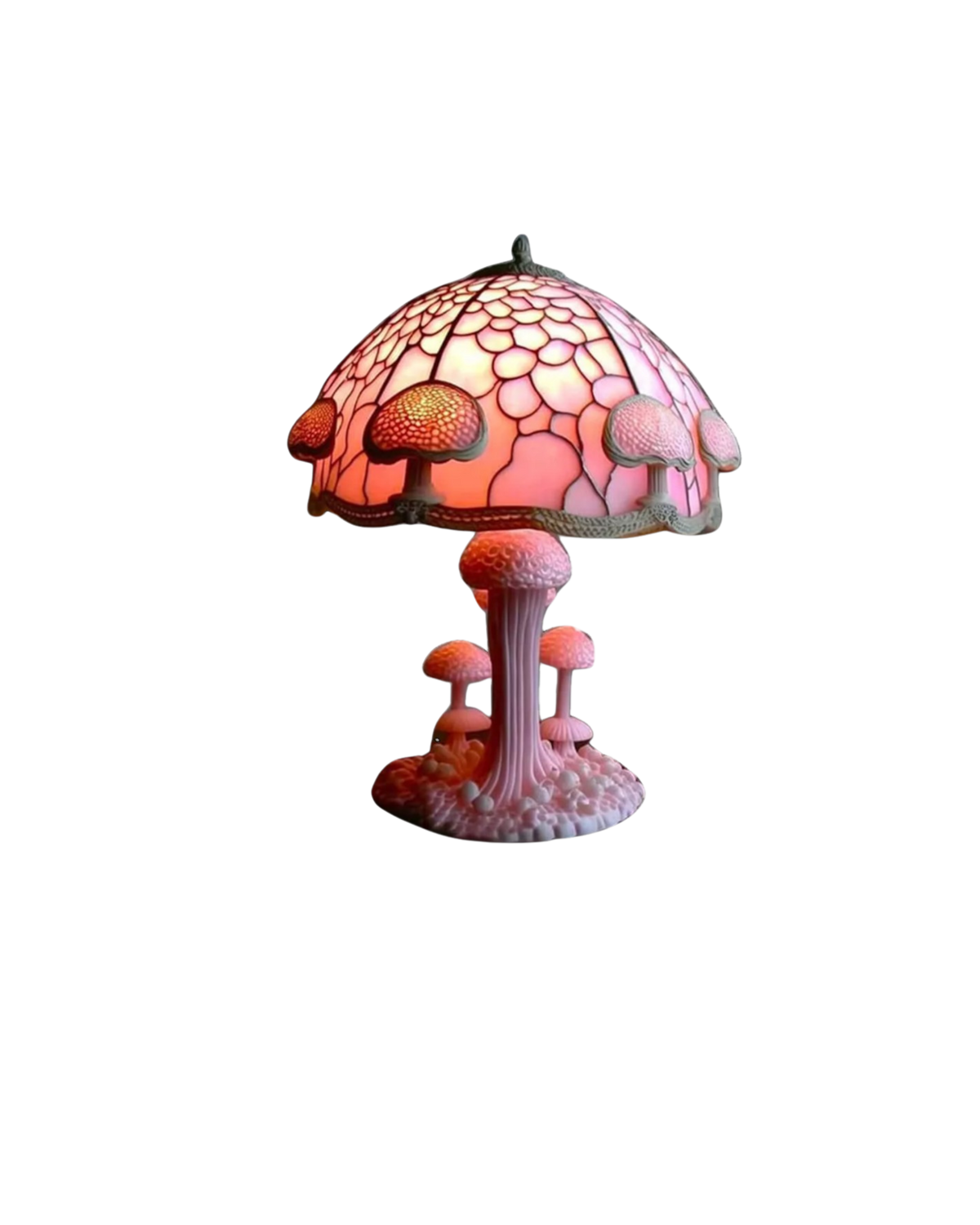 Vintage Mushroom Table Lamp with Whimsical Retro Design