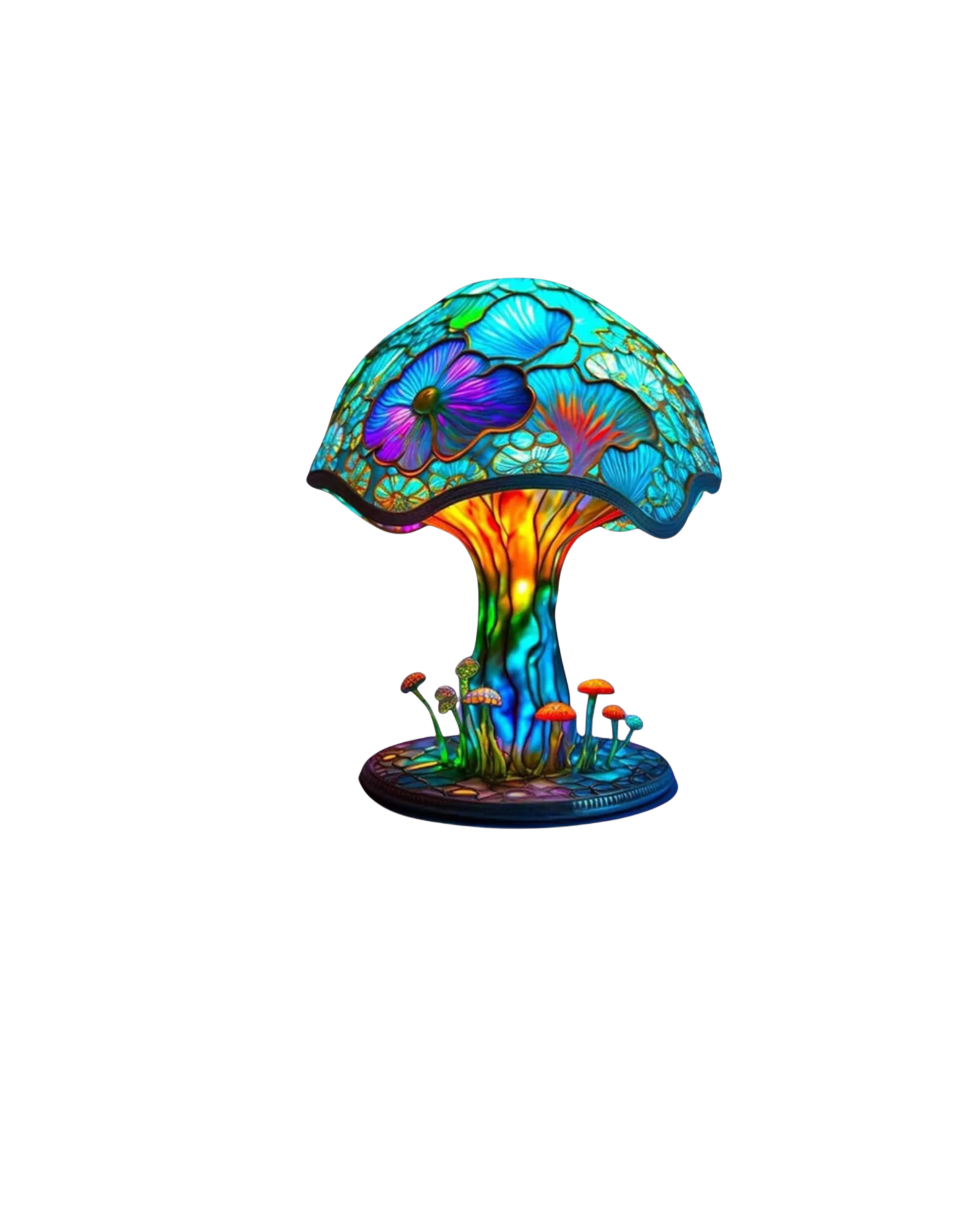 Vintage Mushroom Table Lamp with Whimsical Retro Design