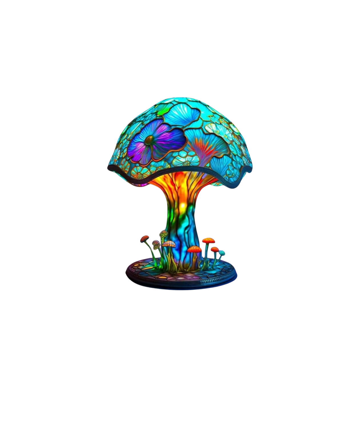 Vintage Mushroom Table Lamp with Whimsical Retro Design
