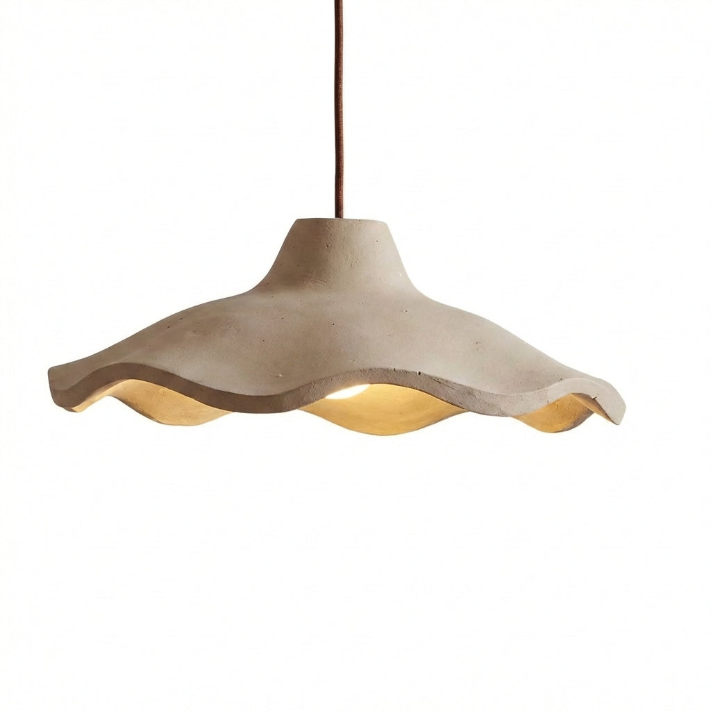 Vintage Wabi-Sabi Flower Pendant Light with Retro Handcrafted Design