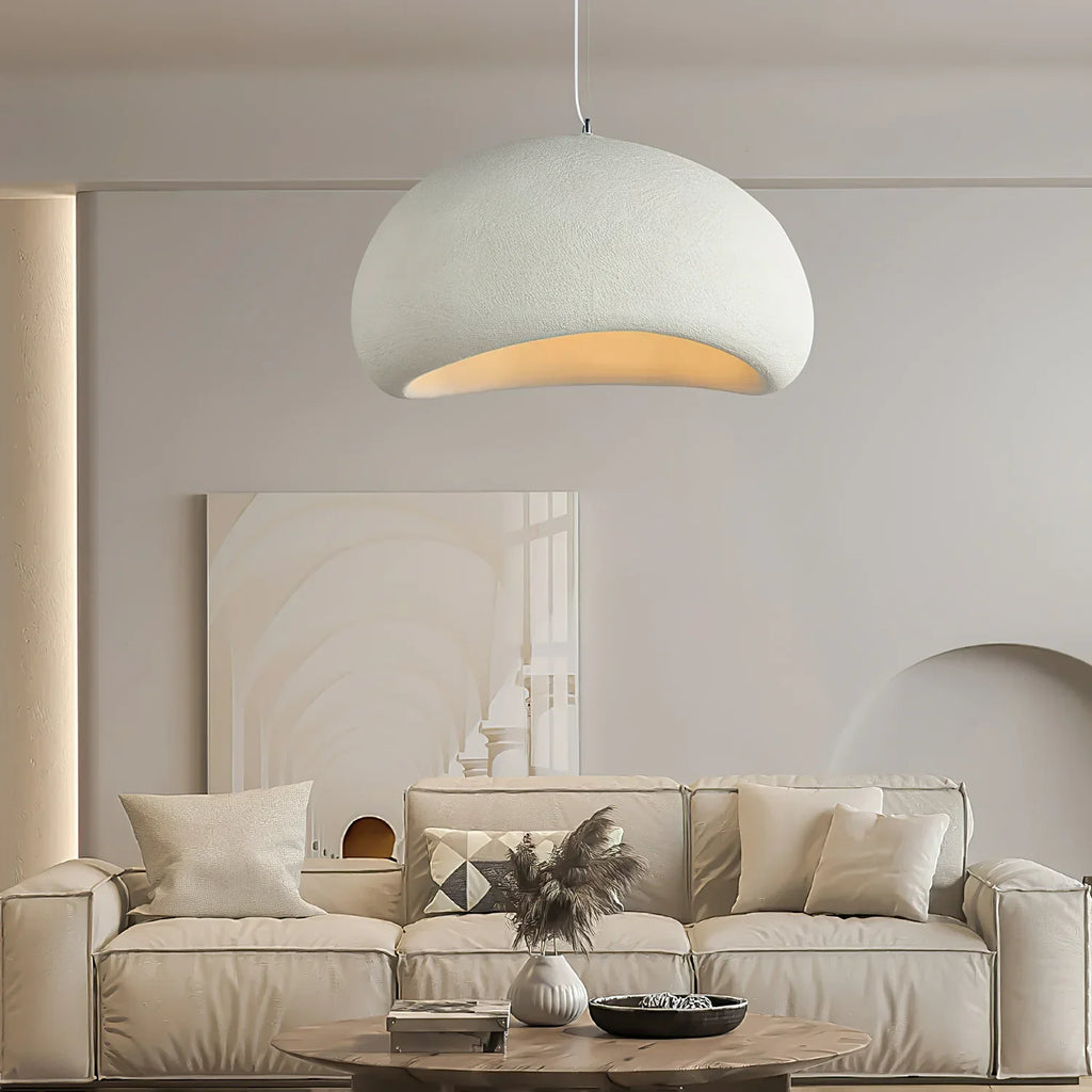 Wabi-Sabi Cloud Pendant Light with Japandi Organic Design
