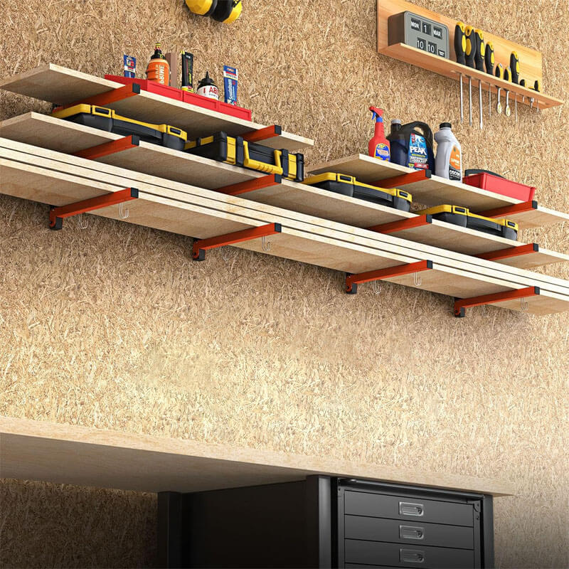 Wall Mounted Storage Rack for Heavy-Duty Organization and Space Saving
