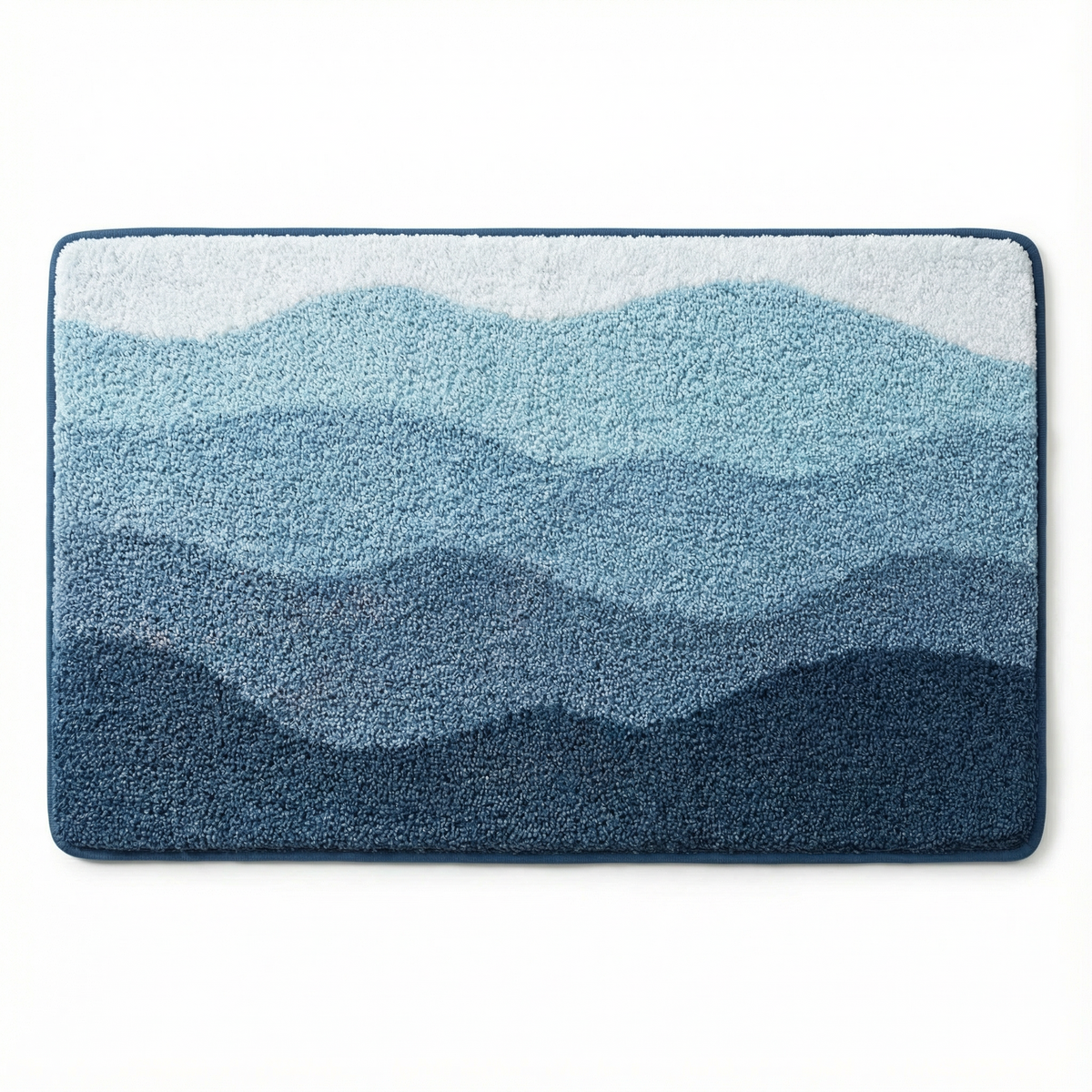 Wave Design Bath Mat for Soft Comfort and Dry Floors