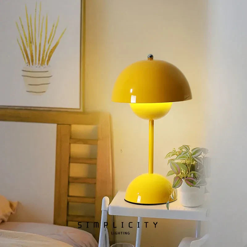 Wireless Modern Table Lamp with Touch Control for Ambient Lighting