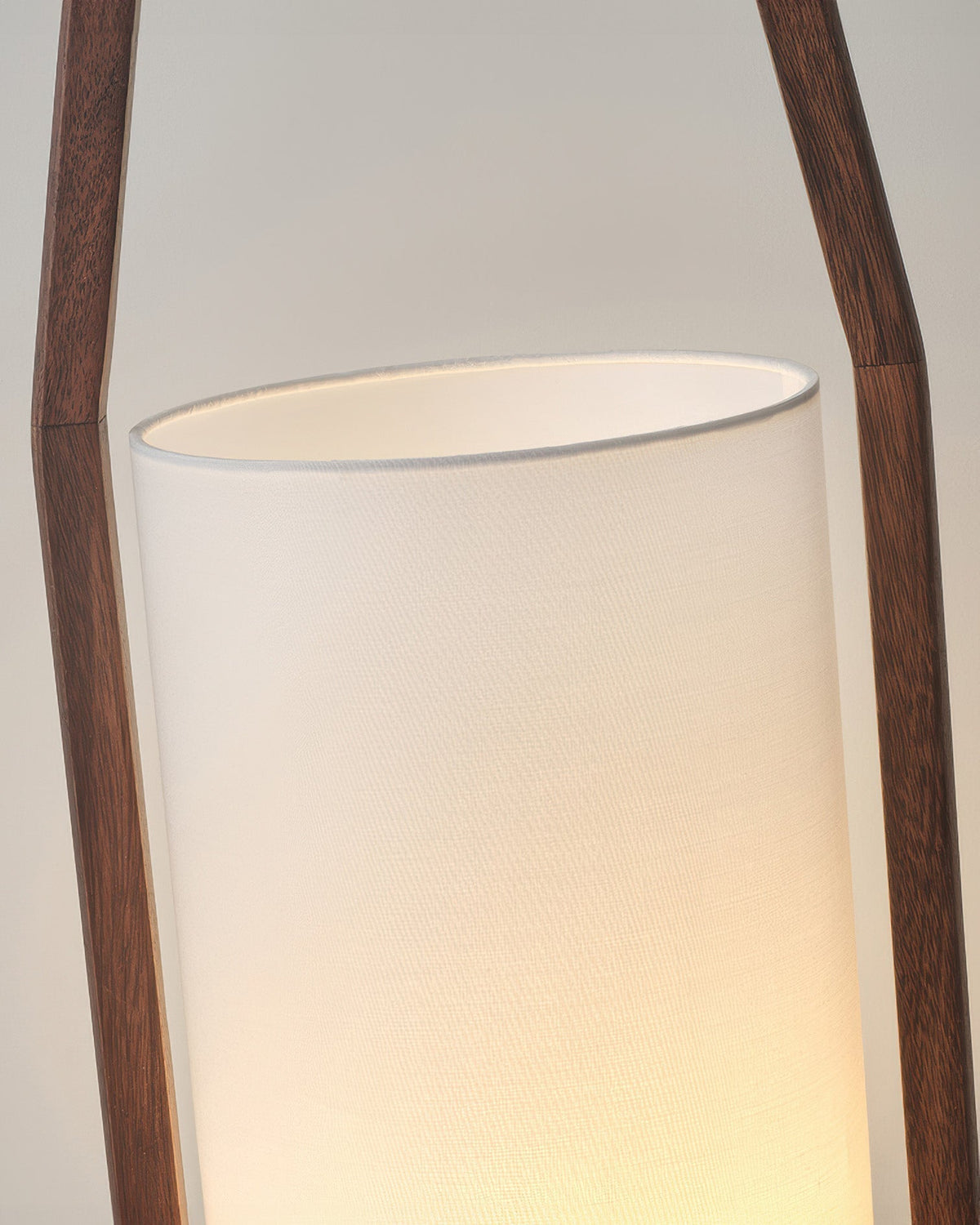 Wood Frame Fabric Floor Lamp