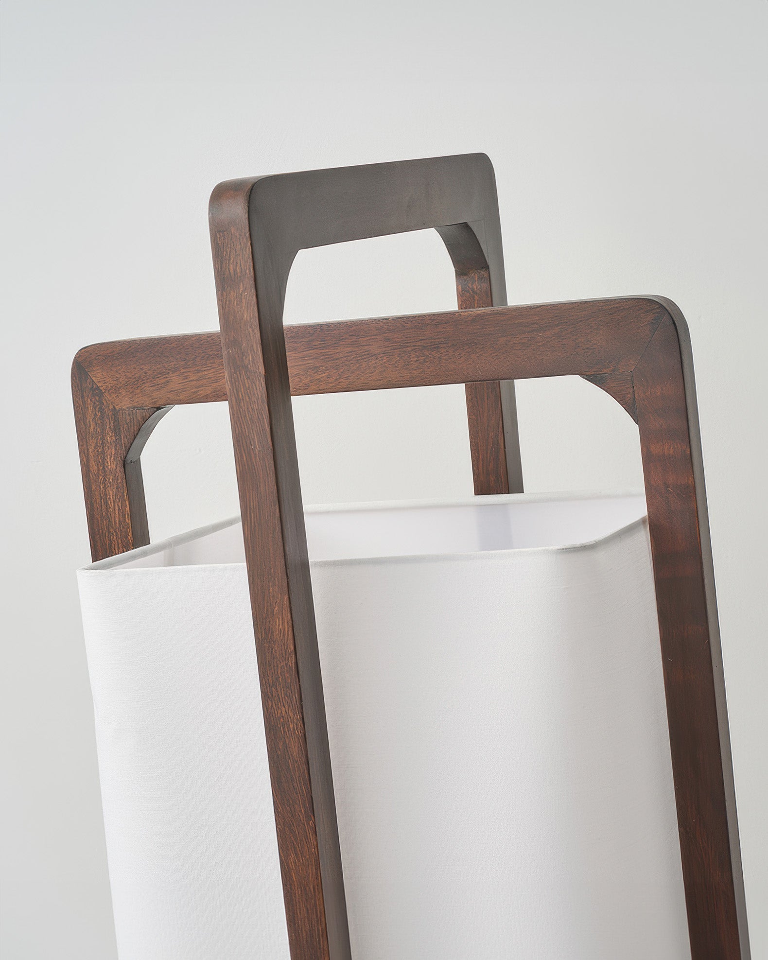 Wood Frame Fabric Floor Lamp