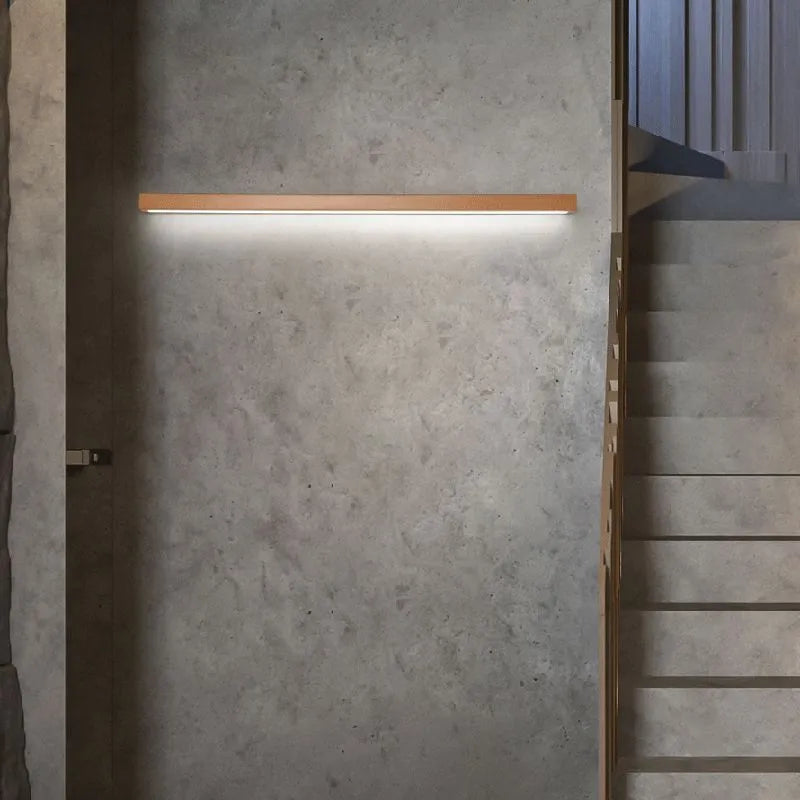 Wood Linear Wall Light for Vanity Mirror With Lights