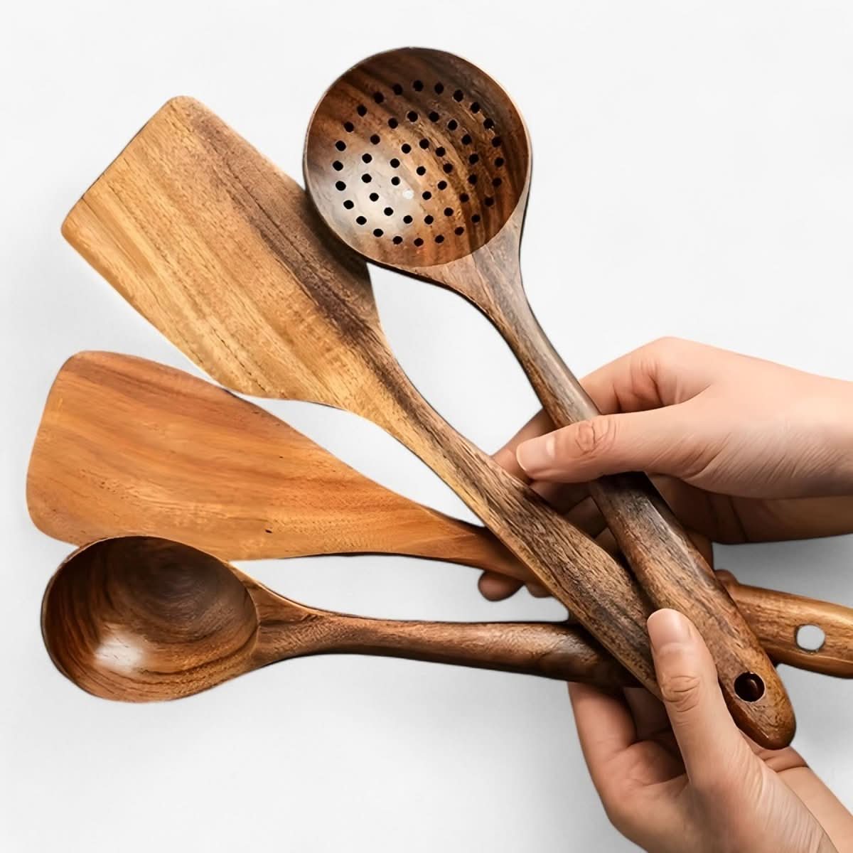 Wooden Kitchen Accessories with Natural Finish