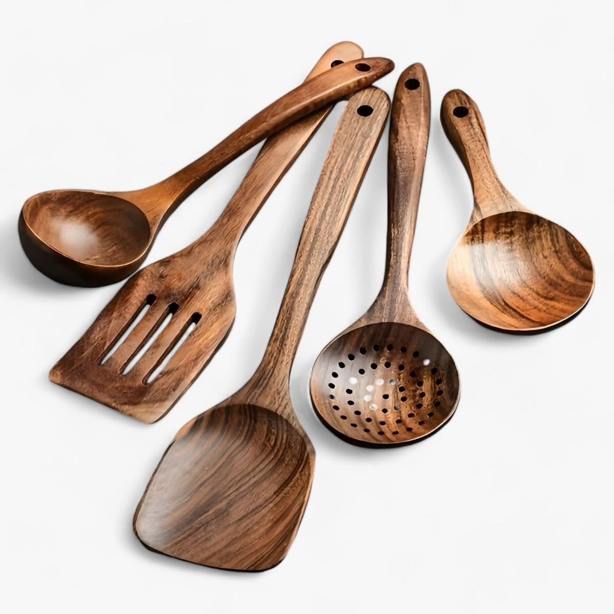Wooden Kitchen Accessories with Natural Finish