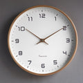 Wooden Wall Clock with Silent Quartz Design